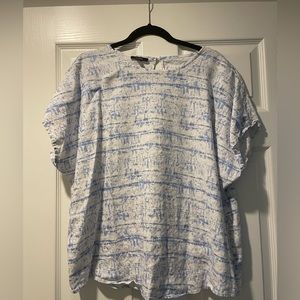 Alani blue and white top XXL
